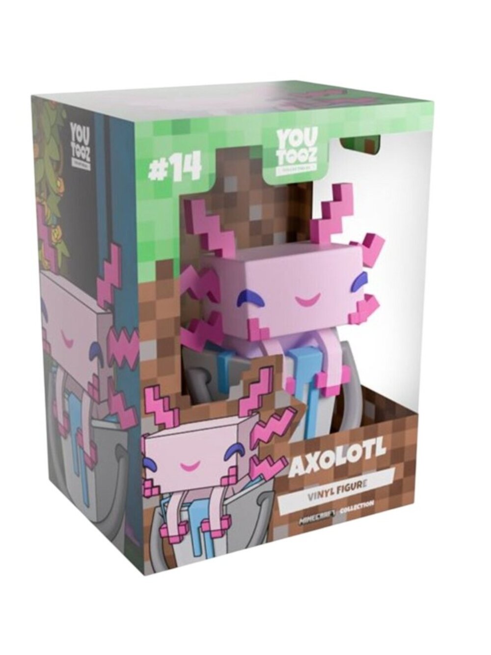 Minecraft Youtooz Axolotl Vinyl Figure #14 Collectible Toy New In Box - Picture 2 of 7